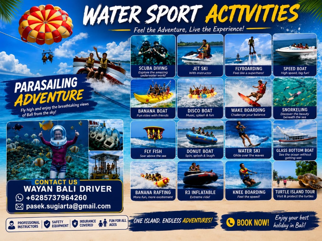 Water Sport Activities Tanjung Benoa Bali